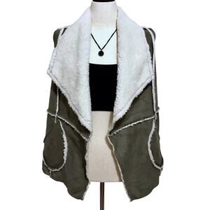 Caslon NWT Reversible Open Front Vest Jacket Women M